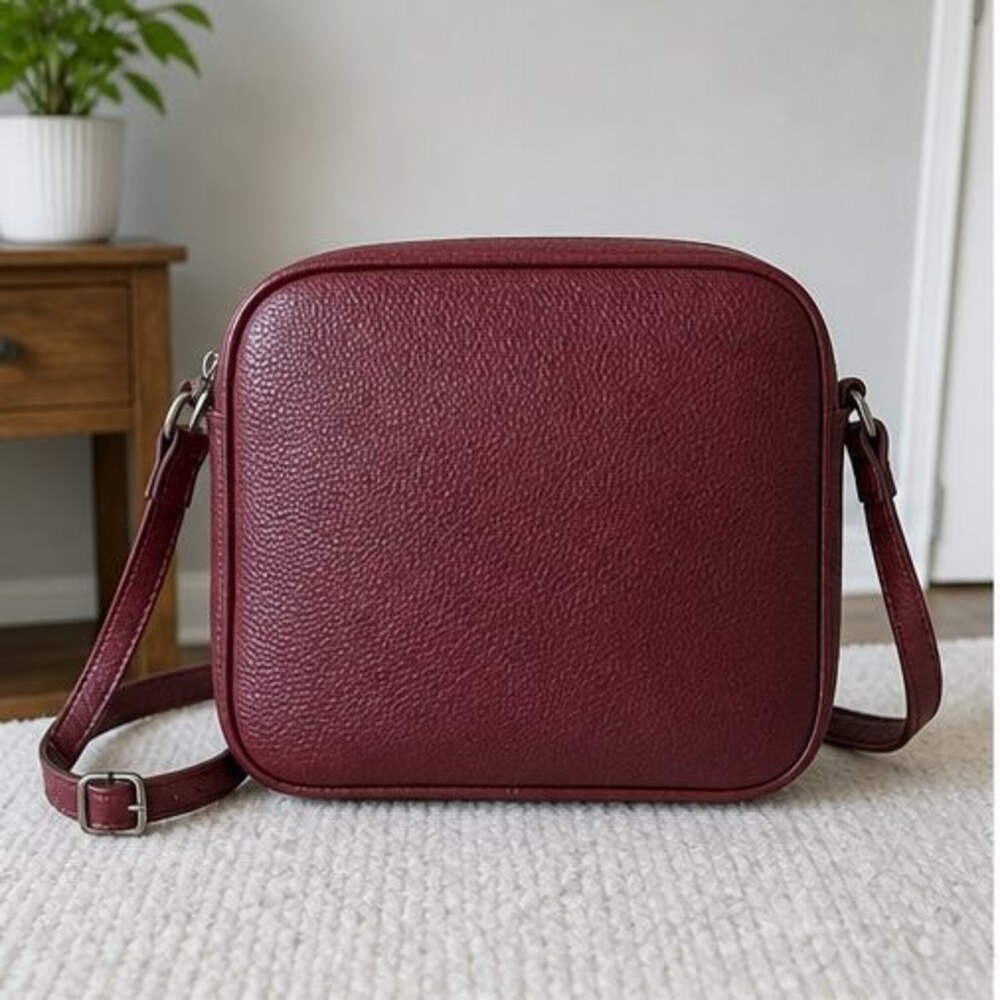 Espresso Pebbled Crossbody Bag
